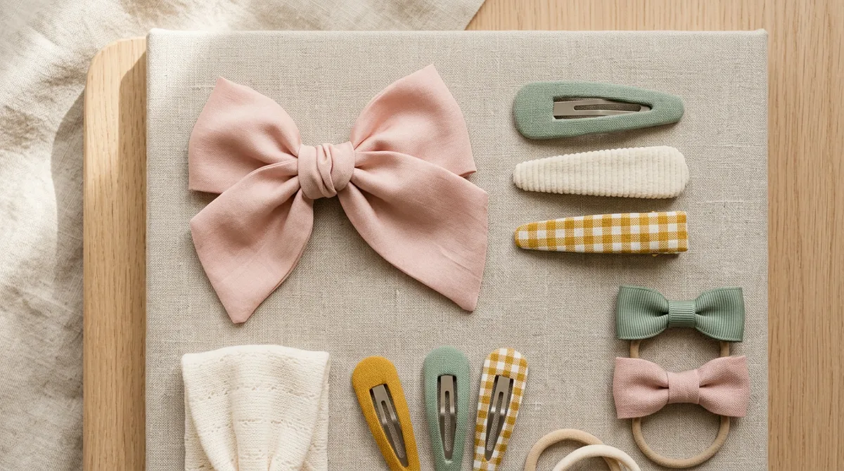 Accessoires cheveux fillettes : barrettes, bandeaux et pinces
